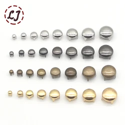 1 PACK  Round Copper Dome Rivets Spike Studs Spots Nailhead Punk Rock DIY Leather Craft For Shoes Clothing Bag Parts Decoration