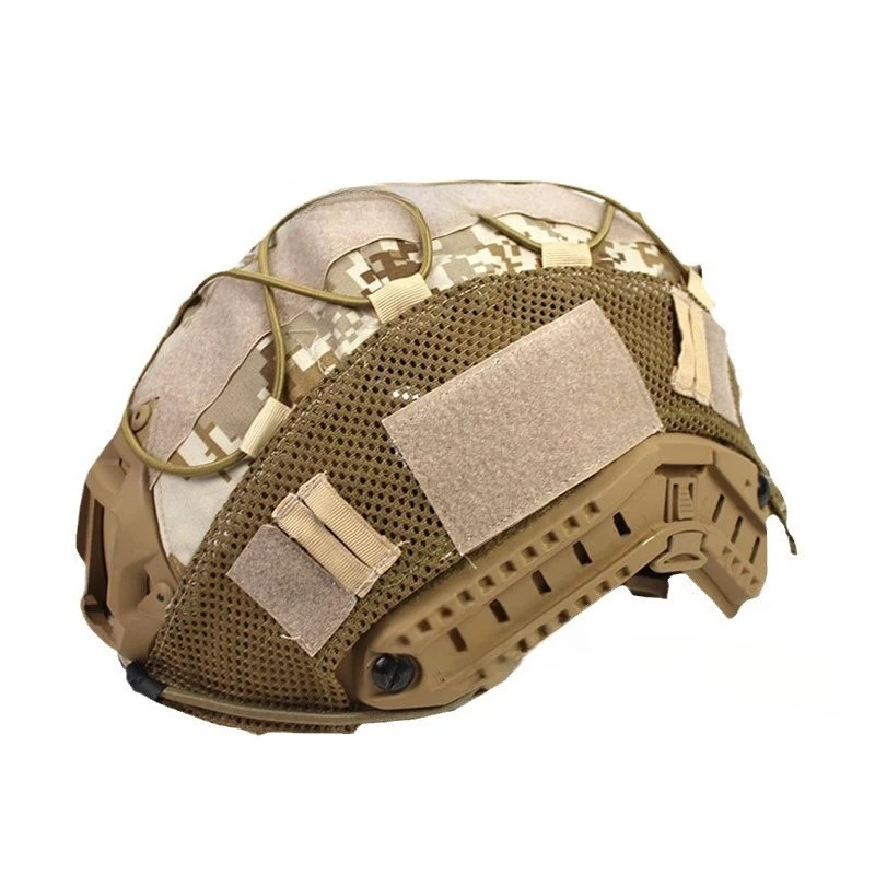 غطاء خوذة سريع، خوذة تكتيكية، غطاء خوذة مموهة مع حبل مرن، قبعة رجل خضراء صغيرة روسية مموهة