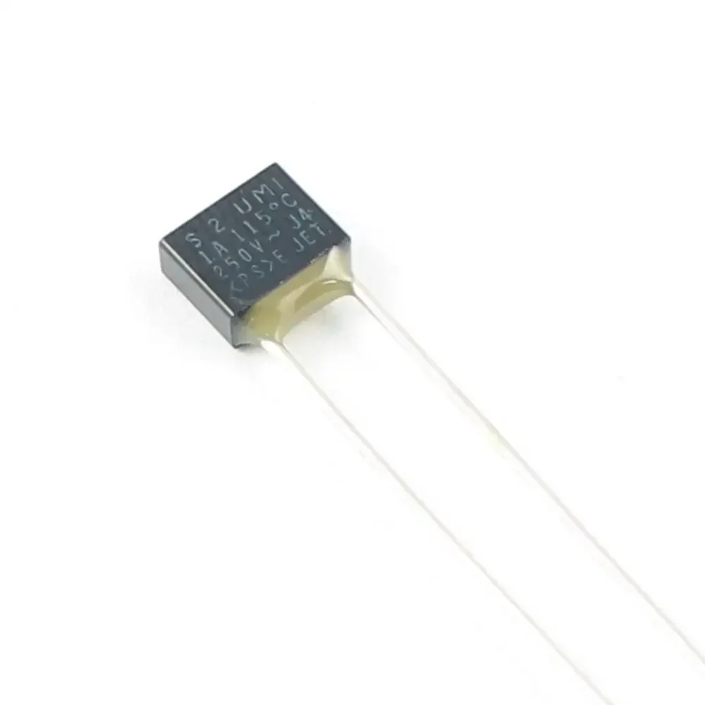 50pcs S2 Thermal Fuse TF 115C 115 Degree 1A 250V Cutoff RH Square Link Temperature Switch 1.5A 125V