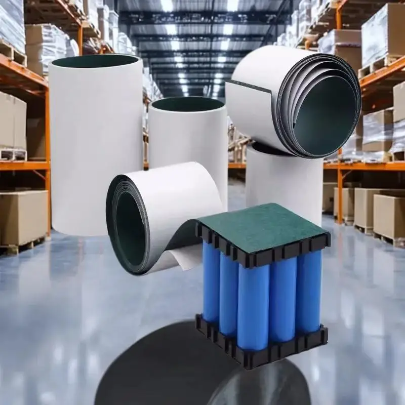 Parche de pegamento aislante de celda, ancho 50/60/65/70mm, junta de aislamiento de batería 18650, almohadillas aisladas de electrodos de papel de cebada, 1 Uds.