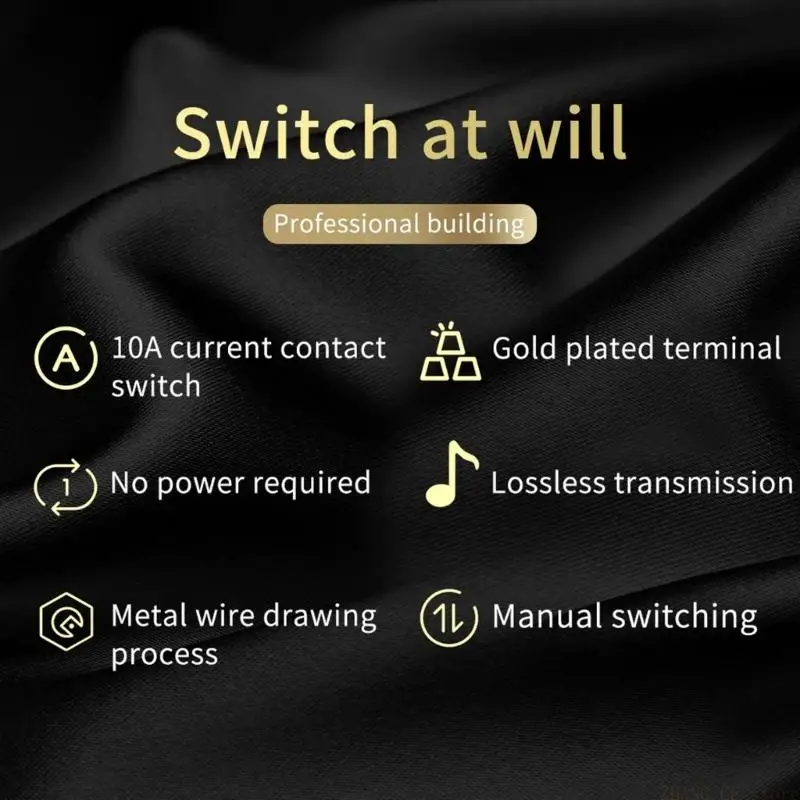 M5TD HIFI Sound Switcher 2 Input 1 Output Lossless Selectors for Amplifiers Speaker System