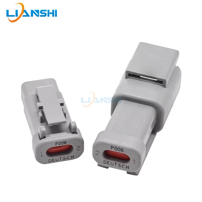 TM06-2S-P006 DTM04-2P-P006 2 Pin Automotive Connector with Resistor Waterproof Male Female Plug Kit for Car Wiring Harness