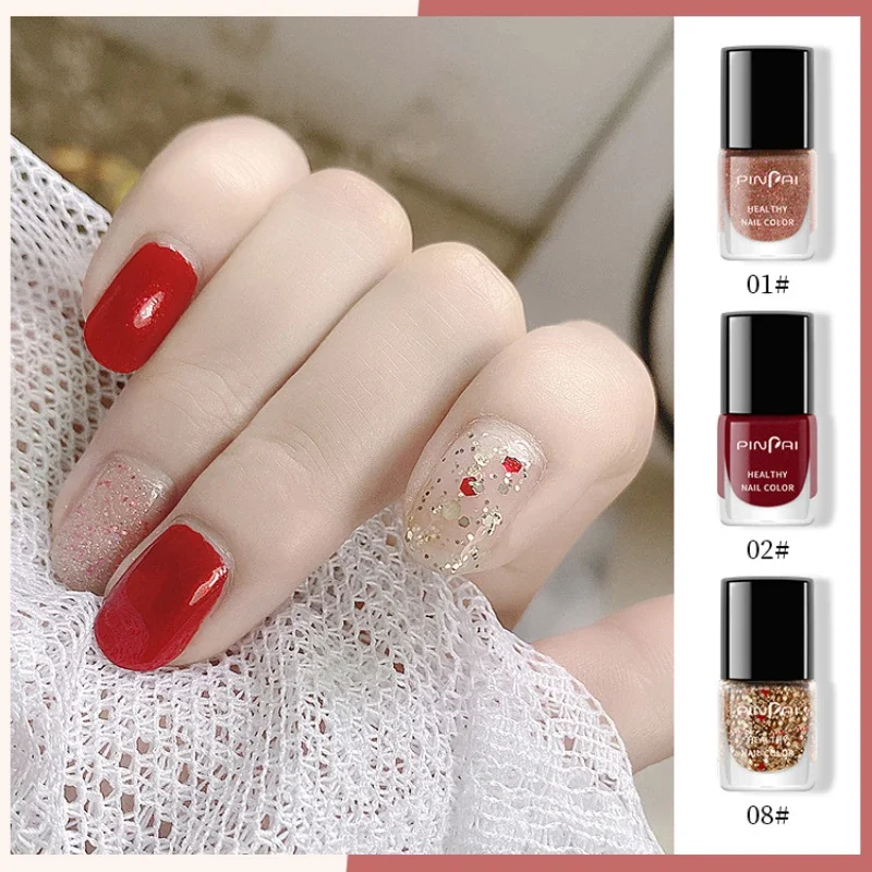 

16 Colors Quick-drying Nail Polish Normal No Lamp Glossy Sequin Varnish Matte Long-lasting Water-resistant No Baking Nail Gel