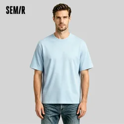 Semir Short Sleeve T-Shirt Men Moisture Wicking Antibacterial T-Shirt 2025 New Summer Solid Color Top for Heat Protection