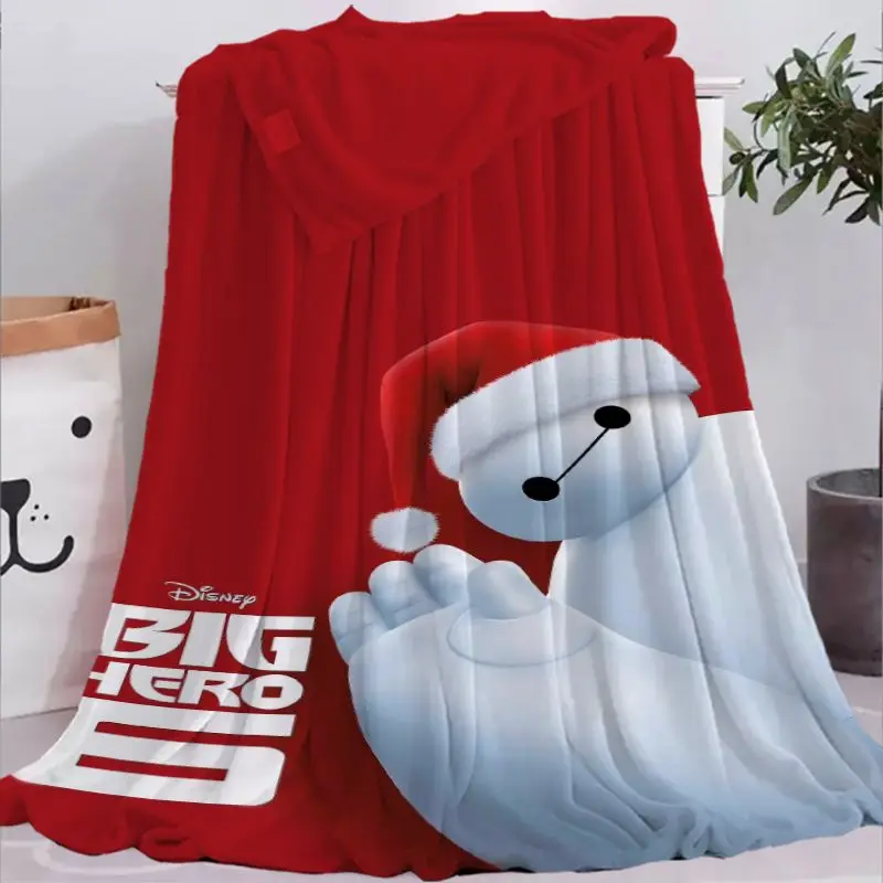 

Disney Big Hero 6 Big White Superpower Marine Flannel Blanket Home Living Room Sofa Leisure Covering Blanket Napping Blankets