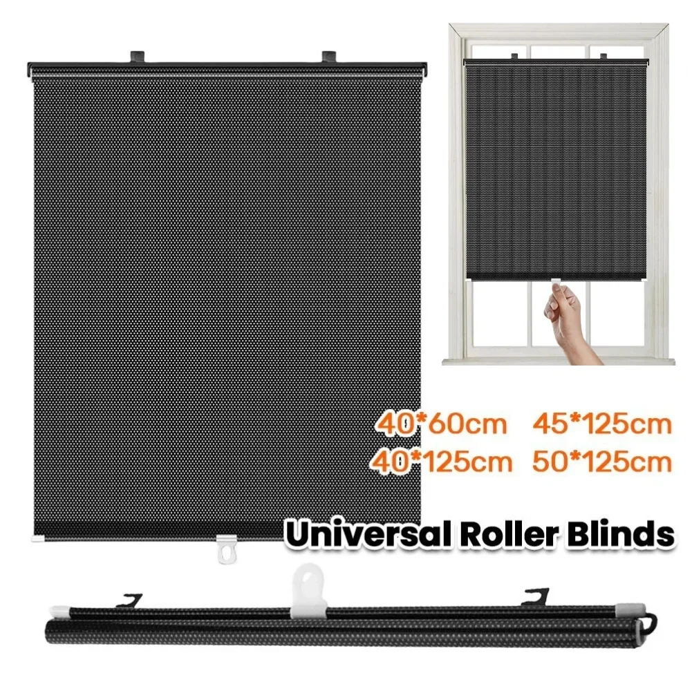 Universelle Sonnenschutz-Rollos, nagelfreier Sonnenschutz mit Saugnapf, einfach zu installierender Verdunkelungsvorhang für Auto, Schlafzimmer, Küche, Büro
