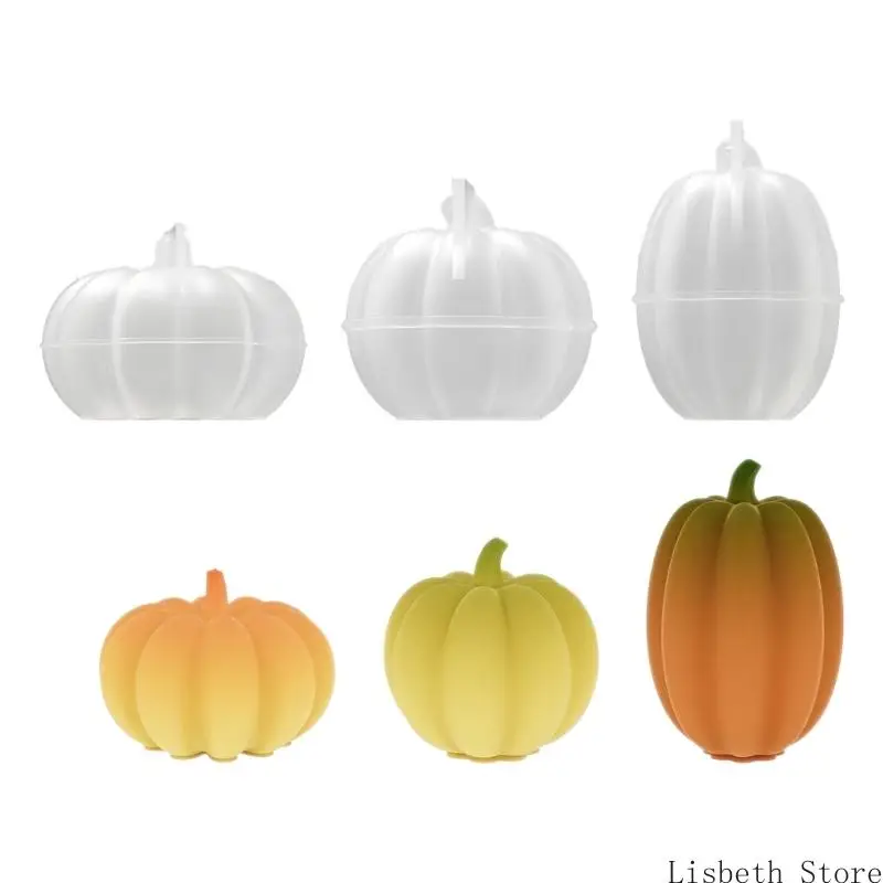124A Silicone Pumpkin Mold Reusable Silicone Molds Perfect for Artistic Making and Enhancing Home Aesthetic