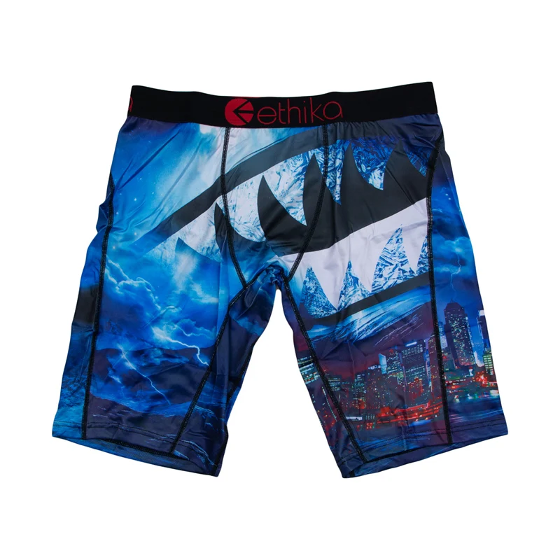 ETHIKA 1Pcs Men Underwear Boxers Breathable Mesh Crotch Man Underpants Plus Size L-3XL Mens Panties Printed Men's Boxers Briefs image 5
