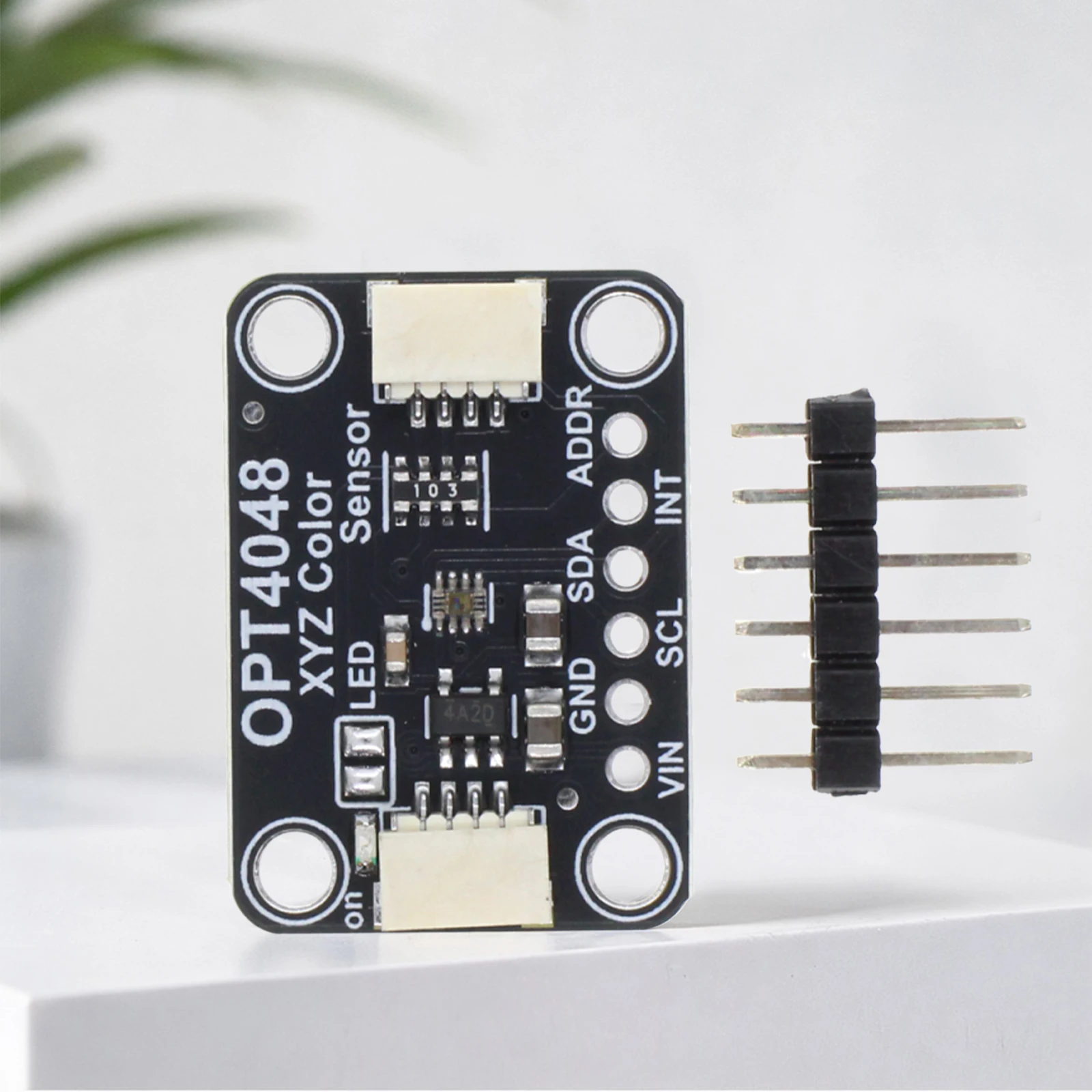 OPT4048 XYZ Color Sensor STEMMA QT Qwiic 23-Bit 4-Channel R/G/B/C I2C 0.005~1200000 Lux PCB Module