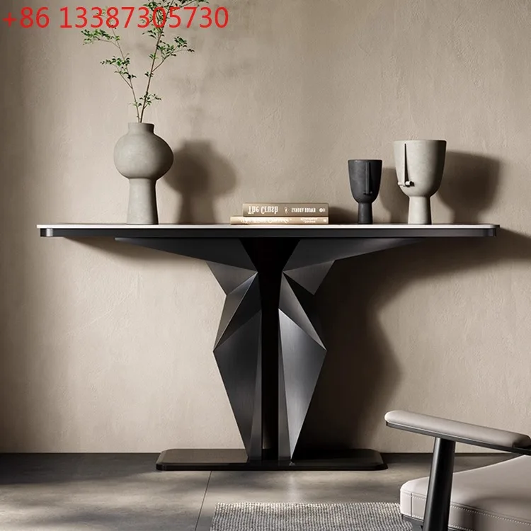 

Light luxury high-end entrance table, modern living room designer, creative Italian entrance table