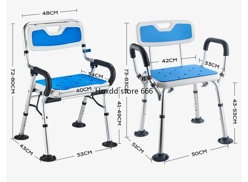 Bath chair foldable bathroom for the elderly Shower seat Bath stool non-slip