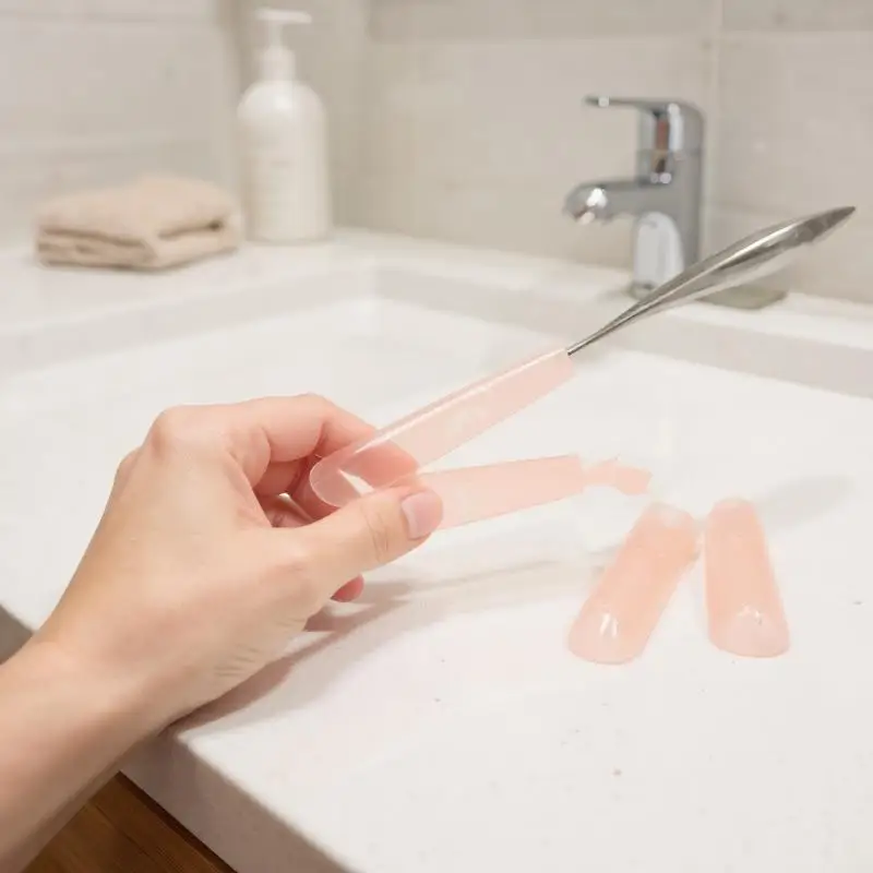 240 stuks sandwich dubbele nagelvormen 15 maten extensies-dubbele vormen boven onder schimmel lange doodskist amandel nail art vormen manicure tool