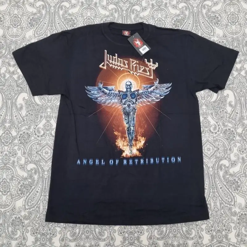 Camiseta de Judas Priest Angel Of Retribution, talla grande, con gráfico, nueva gira de conciertos