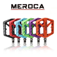 MEROCA-Pedal de bicicleta de montaña, fibra de nailon, rodamientos sellados ensanchados, Pedal de plataforma para bicicleta de carretera, BMX, accesorios para bicicleta ultraligeros
