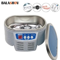 600ML Portable Ultrasonic Cleaner Jewelry Parts Glasses Denture False Teeth Watch Washing Machine Tub Dual Frequency Vibration