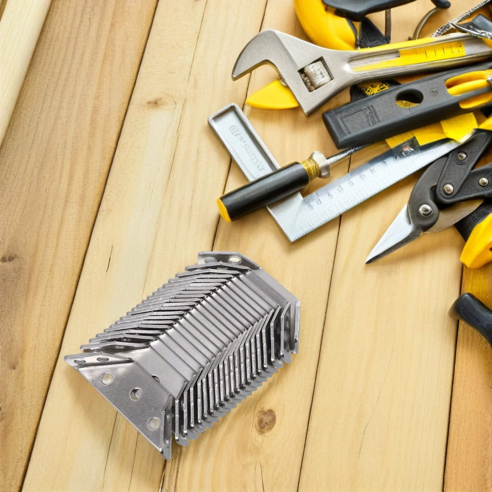 

1 комплект, 3-сторонние сверхмощные угловые кронштейны из нержавеющей стали для мебели, деревянная рама, опора для полки шкафа, детали оборудования, угол