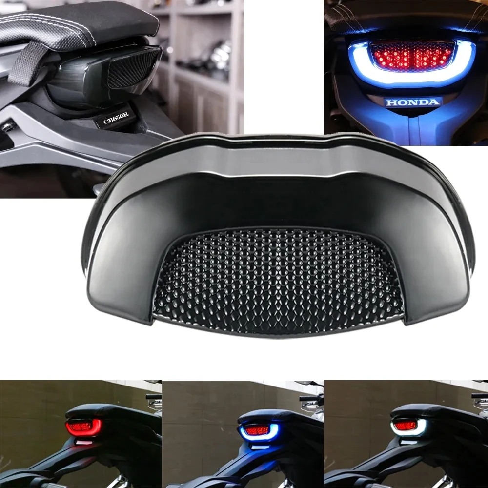 Modified Motorcycle LED Integrated Tail Light With Turn Signal For Honda CB650R CB300R CBR650R Brake Stop Running Indicator Lamp