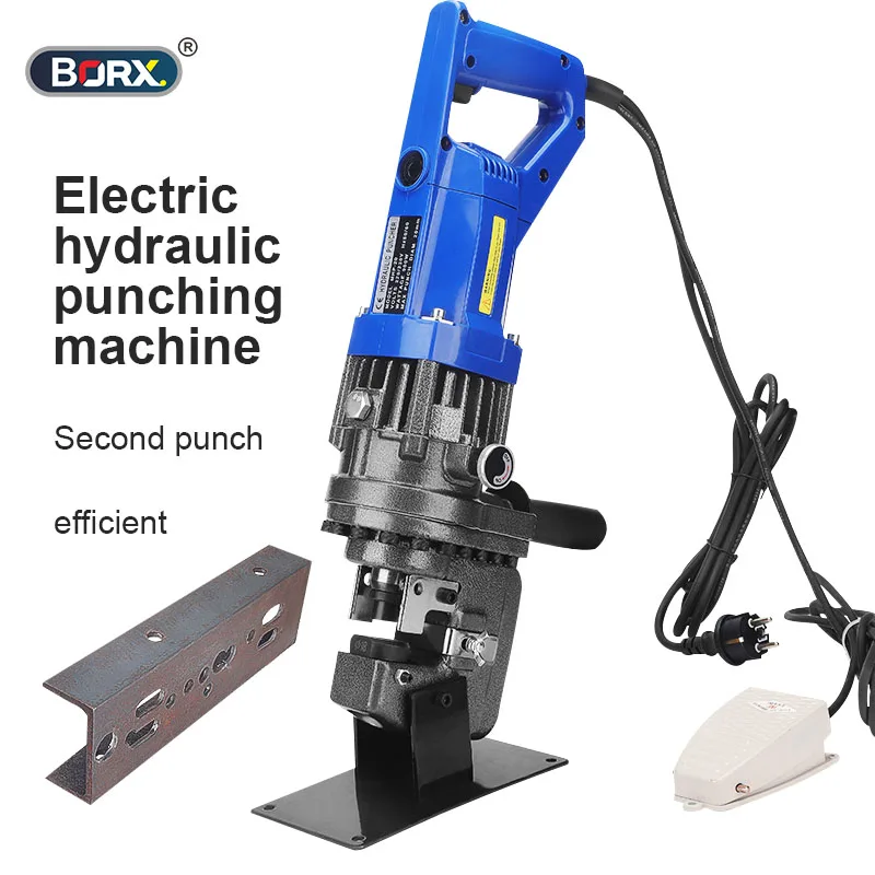 Electric Hydraulic Punching Machine Metal Row Punch Hole Tool Copper Iron And Aluminum Plate Hole Punch Machine