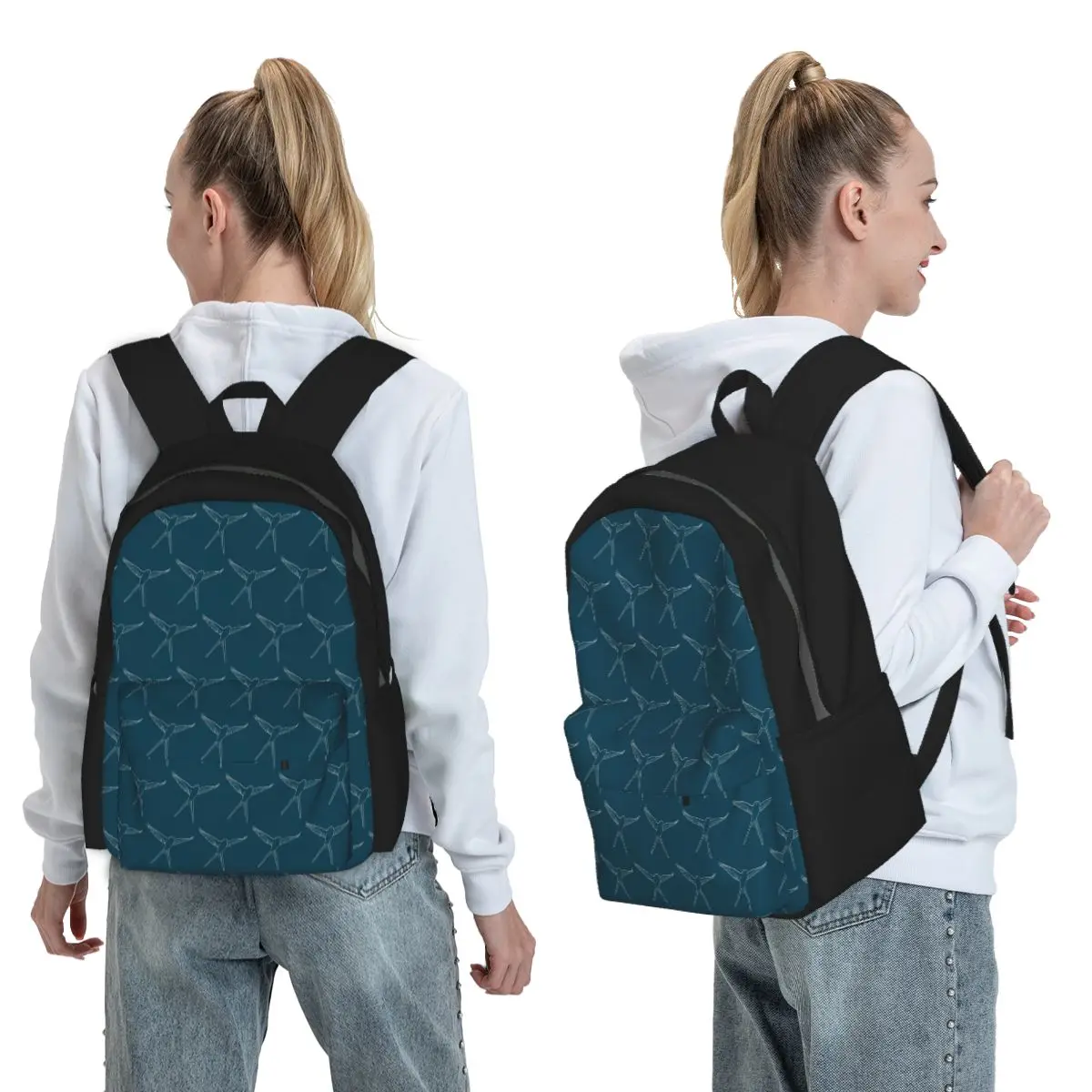 Wingspan Board Game Bird Outlin Backpack Student BookBag Children School Bag Computer Shoulder Bags for Men Women