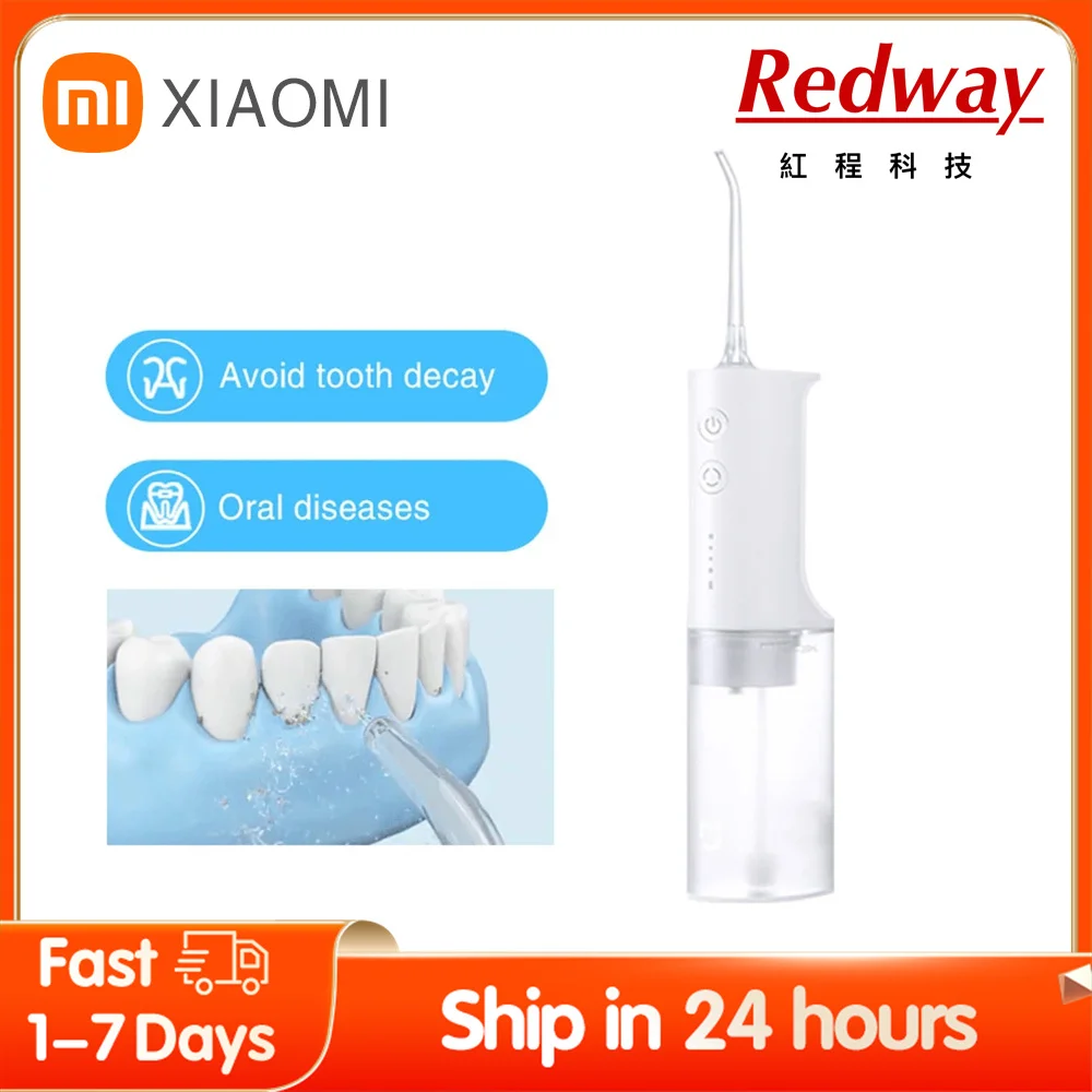 XIAOMI MIJIA Portable Oral Irrigator Dental Irrigator Teeth Water Flosser bucal tooth Cleaner waterpulse 200ML 1400/min