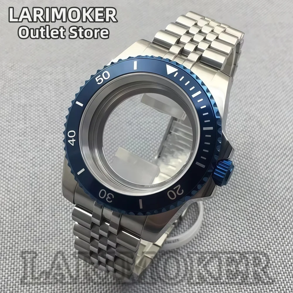 

LARIMOKER 40mm Dive Watch Case Stainless Steel Sapphire Crystal Ceramic Bezel For NH35 NH36 ETA2824 PT5000 Miyota9015 Movements