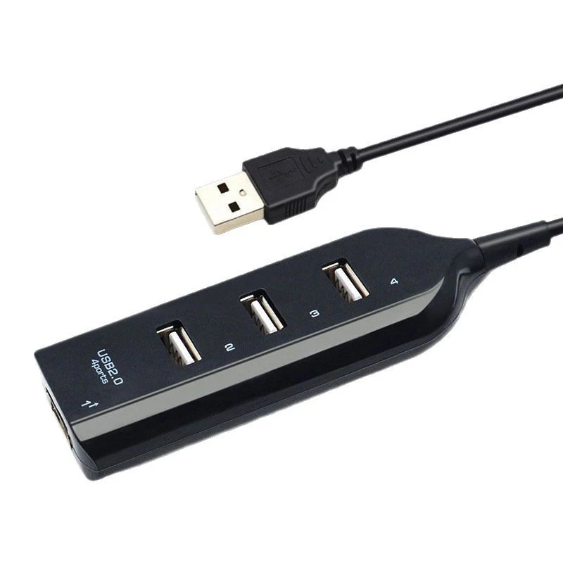 1PCS Universal USB Hub 4-port Cable High-speed Mini Hub Socket Laptop Mode Distributor Cable Adapter
