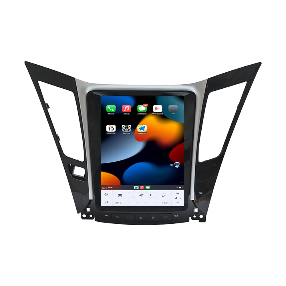 Android Touch Vertical for Tesla Style Screen Car Radio Stereo Video GPS Navigation Carplay for Hyundai Sonata 8 2012-2014