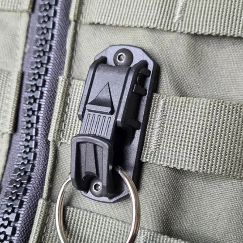 Plastic Tactical Key Ring Clip Molle Belt Loop Keychain Holder for Backpack Vest Belt EDC Gear for Hiking Camping Outdoor view 2