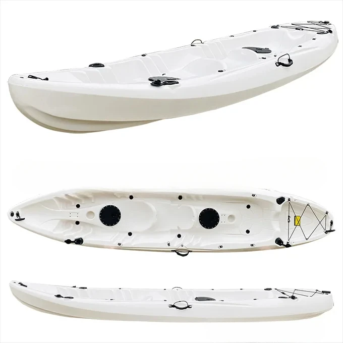 Rotomolding kayak three-seater lure platform boat parent-child boat open outdoor double plastic fishing boat manufacturers