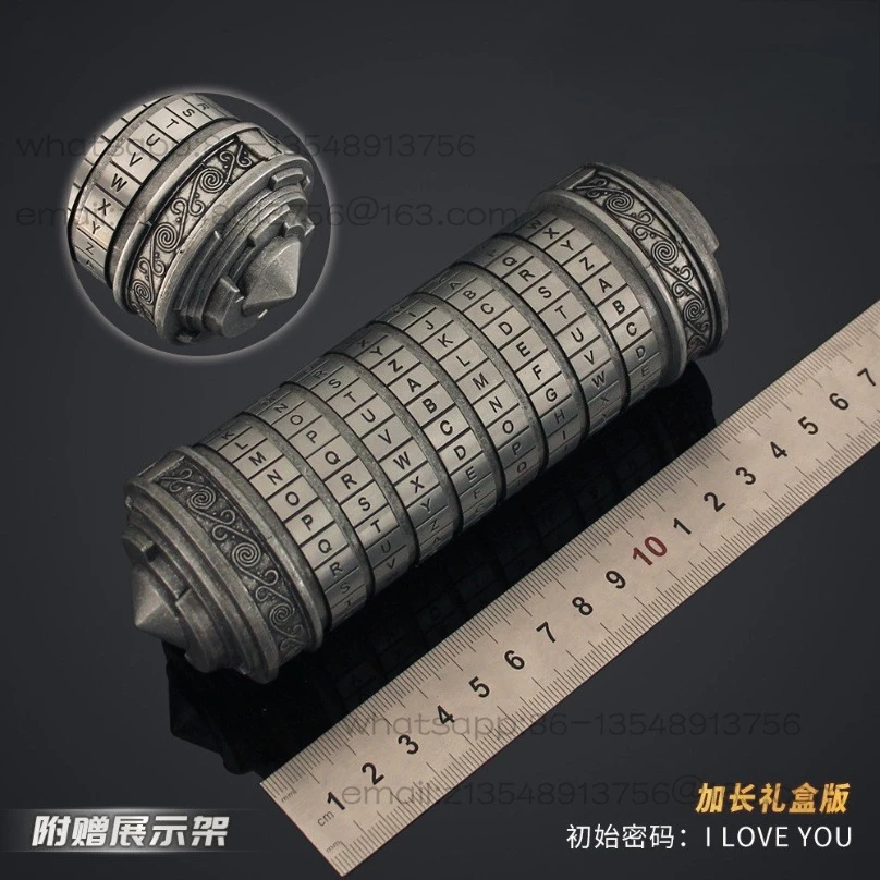 western-classical-combination-lock-metal-decoration-collection-retro-gift-box-spot-fast-delivery