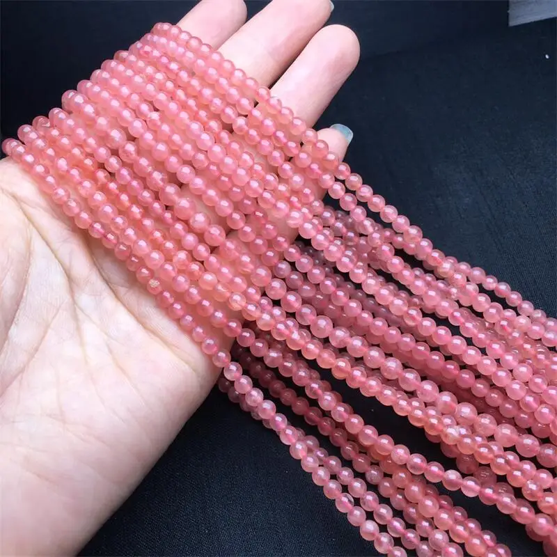 6MM Natural Red Lace Agate Triple Circle Bracelet For Women Men Love Gift Crystal Beads Strands Jewelry Gift 1PCS