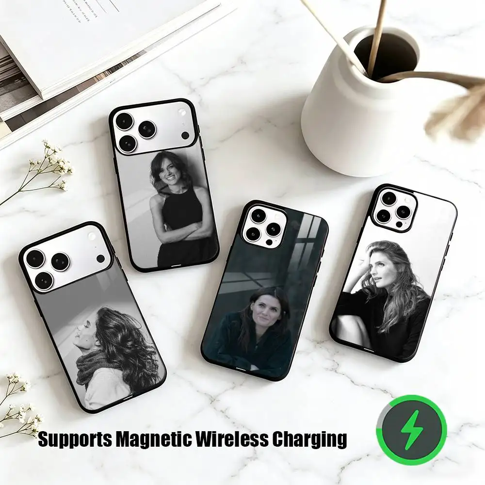 

S-Stana Katic Print Phone Case For iPhone17,16,15,14,13,12,11 Plus,Pro Supports Magnetic Wireless Charging