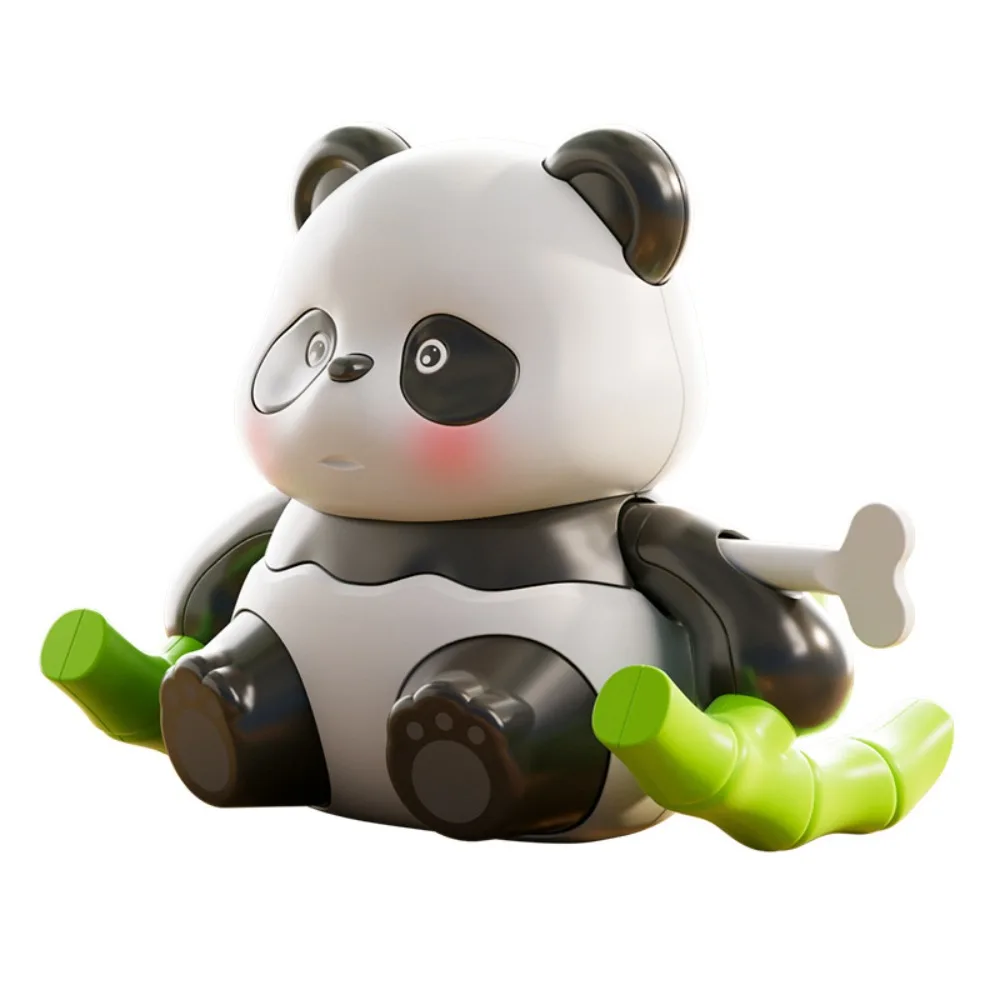 Learning Crawling Doll Animal Wind up Panda Toy Climbing Interactive Walking Panda Toy Cute Cartoon Panda Clockwork Toys Head-up