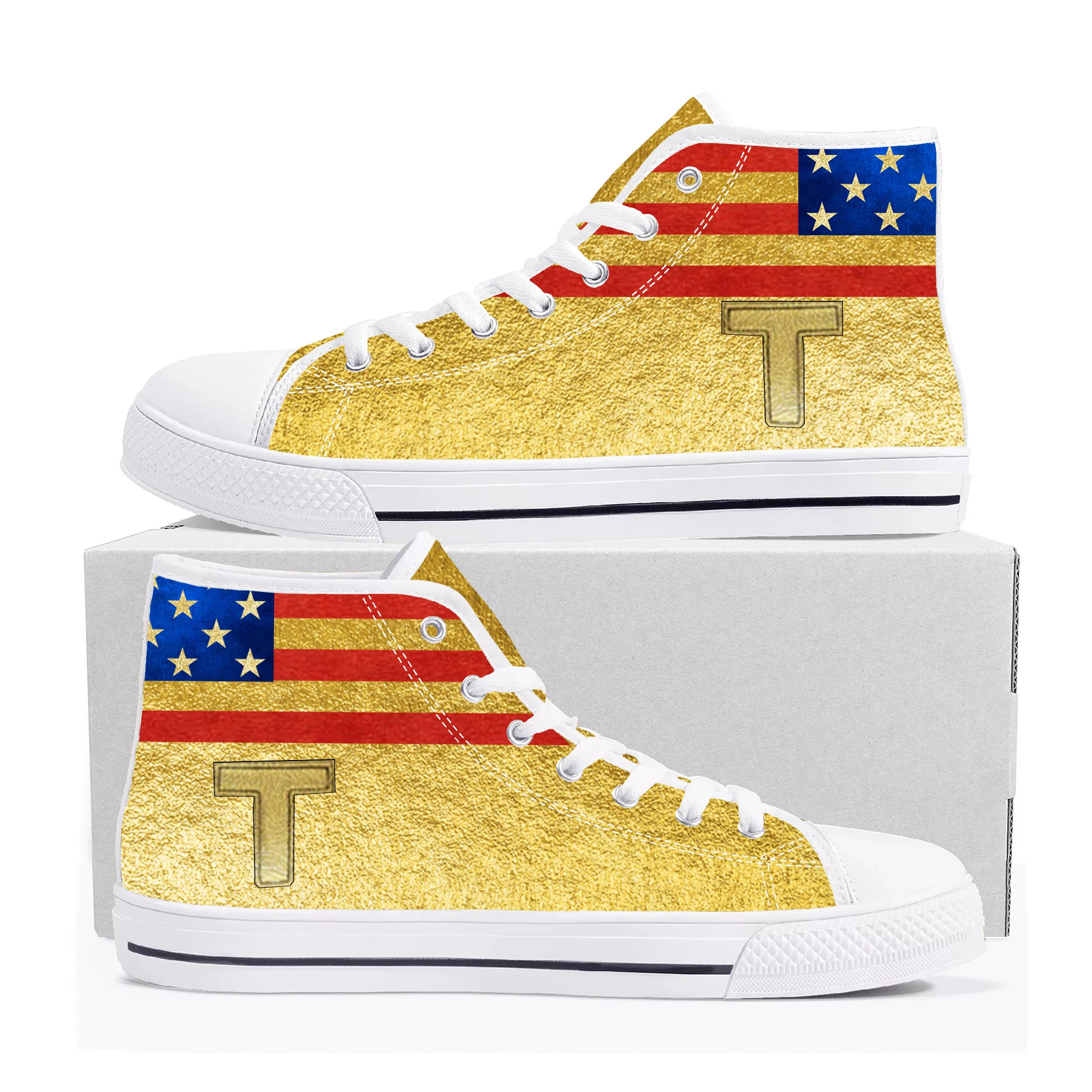 Trump 2024 High Top Sneakers MAKE AMERICAN GREAT AGAIN KING Mens Womens Teenager Canvas Sneaker Casual Couple Shoes Custom Shoe