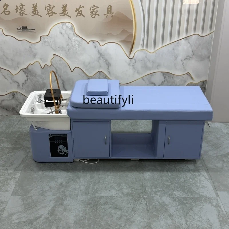 

New Ceramic Basin Thai Massage Water Circulation Hair Therapy Shampoo Bed Beauty Salon Barber Shop9344