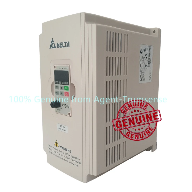 دلتا العاكس 3.7 كيلو واط VFD037M43A 3 المرحلة 380 فولت إلى 460 فولت تصنيف 8.2A 100% جديد 3700 واط VFD سلسلة محرك تيار متردد متغير السرعة #6