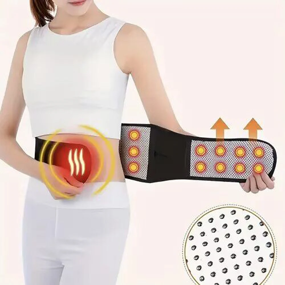 1PCS Thermal Magnetic Therapy Lumbar Support Belt Lower Back Brace for Men  Women,Self-Heating Waist Strap with Gauss Magnets