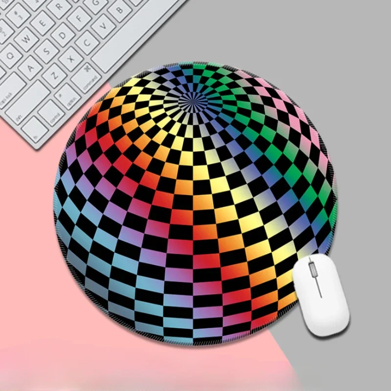 Pink Disco Ball Mouse Pad Rotundity Gaming Rubber Anti-skid Mat Pattern Mousepad Wrist Rests Table Mat Office Desk Accessories