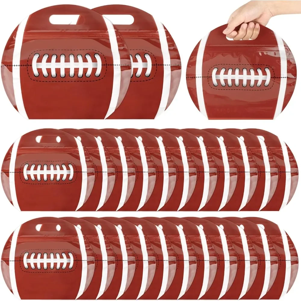 10-50Pcs Baseball Goodie Bags with Handle, Sport Theme Candy Treat Bags Stand Up Baseball Candy Pouch Birthday Party Favor