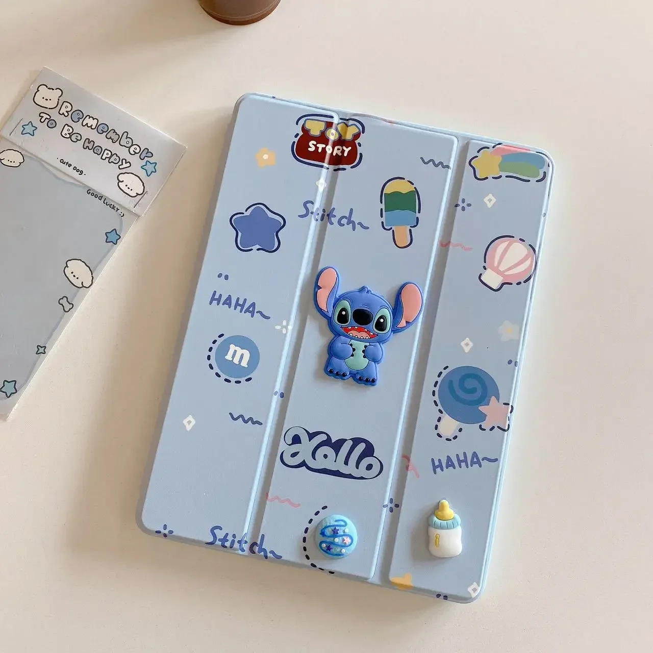 Cute Cartoon Stitch Tablet Case For Ipad Pro 2020 2018 Mini 4 5 6 Air 4 5 6 11 Inch 7th 8th 9th 10th Gen Drop-resistant Cover