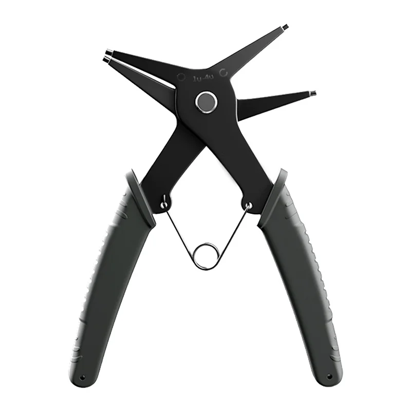 Circlip Pliers 2 in 1 Internal and External Dual Purpose Pliers External Spring Pliers Large Retaining Ring Removal Tool 1pc