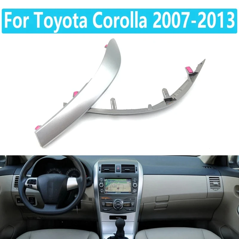 Car Center Console Dash A/C Outlet Panel With Air Vent Strip Trim For Toyota Corolla 2007-2013 5567002160 55663-02060