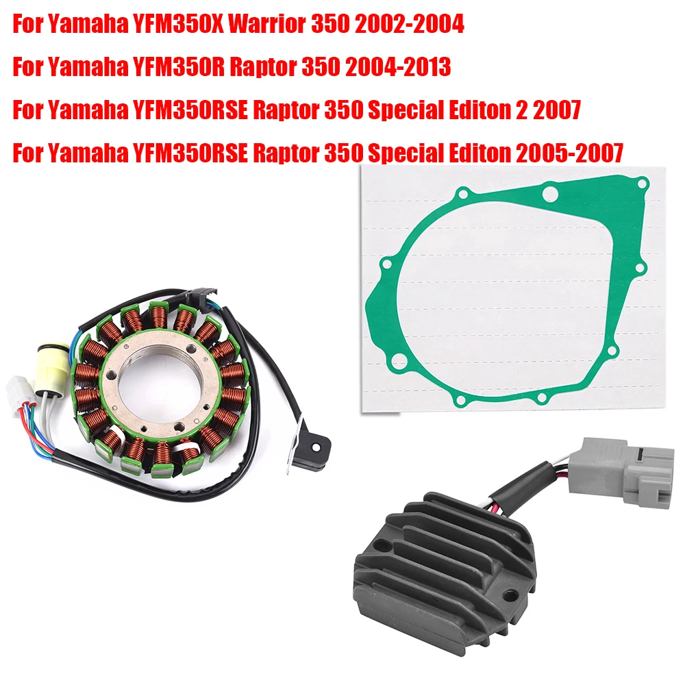 Stator Coil Regulator rectifier Gasket For Yamaha YFM350X Warrior YFM350R YFM350RSE Raptor 350 5NF-81410-00