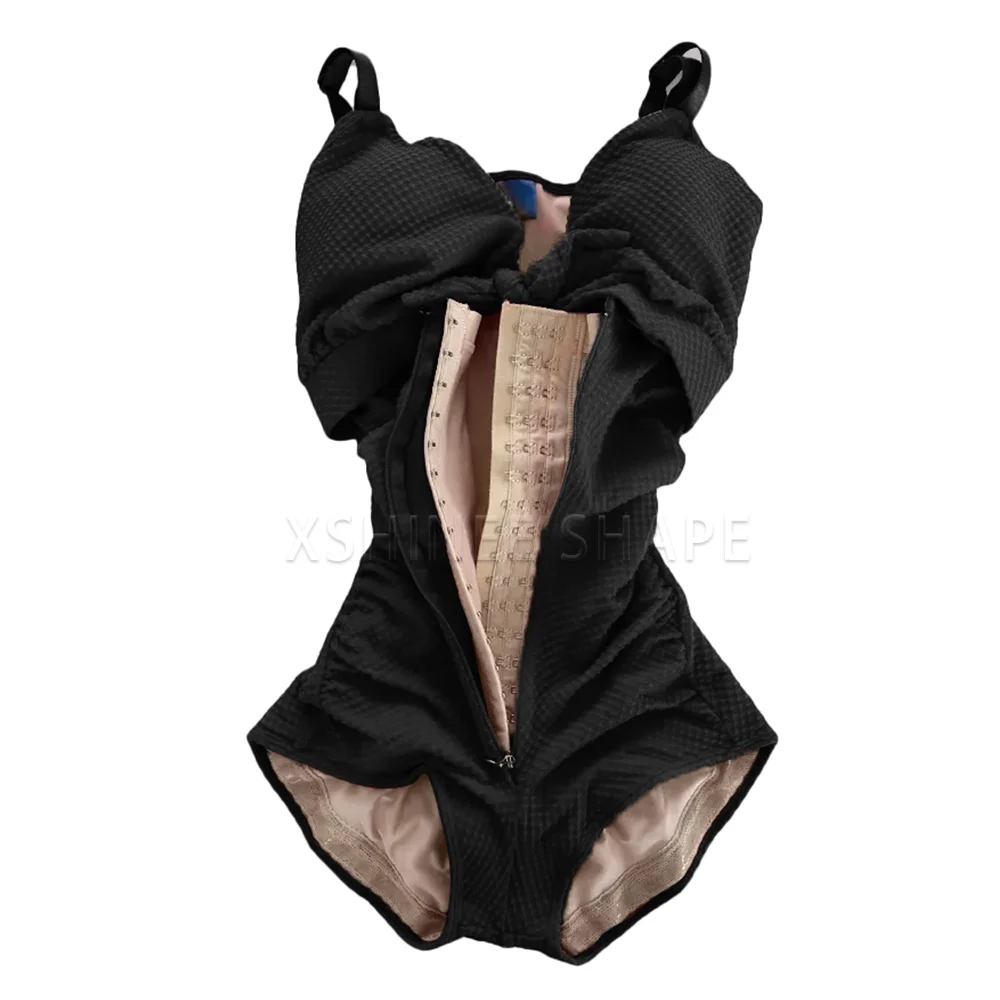 Body Hourglass Shaper Swimsuit Triangle Tummy Control Compression Shapewear Swimwear with Hook-eyes Butt Lifter Underwear - Image 2