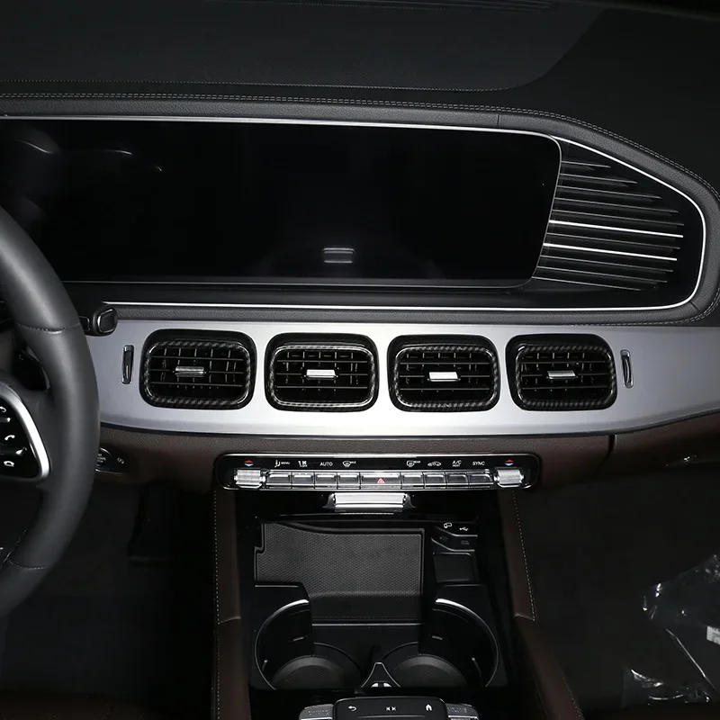For Mercedes Benz GLE Class W167 V167 GLE350/400d/450 GLE53AMG GLS X167 GLS450 Car Center Air Condition Outlet Frame Cover Trim