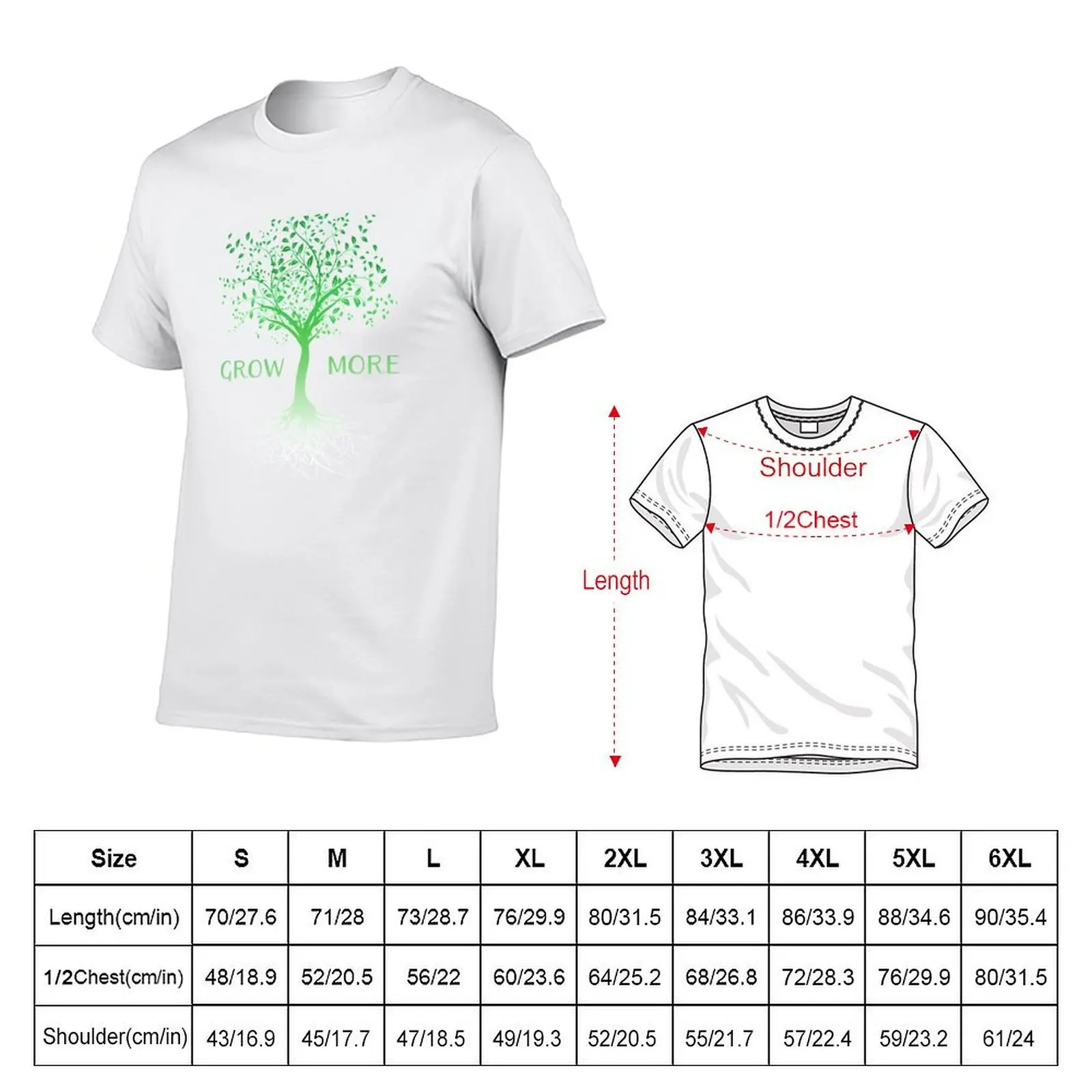 Grow More Gardening Garden Gardener Tree Roots Hobbyist T-Shirt t shirt for man g man t shirts for men T-Shirt