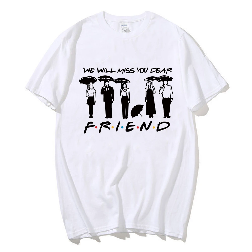 Hot Friends Tv Show We Will Miss You Dear Friends Matthew Perry Graphic Fashion T Shirt Streetswear Tees Unisex