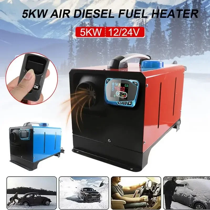 

Car Air Diesel Heater 8KW 12V/24V Car Heater with LCD Thermostat Parking Heater Pre-heating Low Fuel for Truck Boat Car Bus