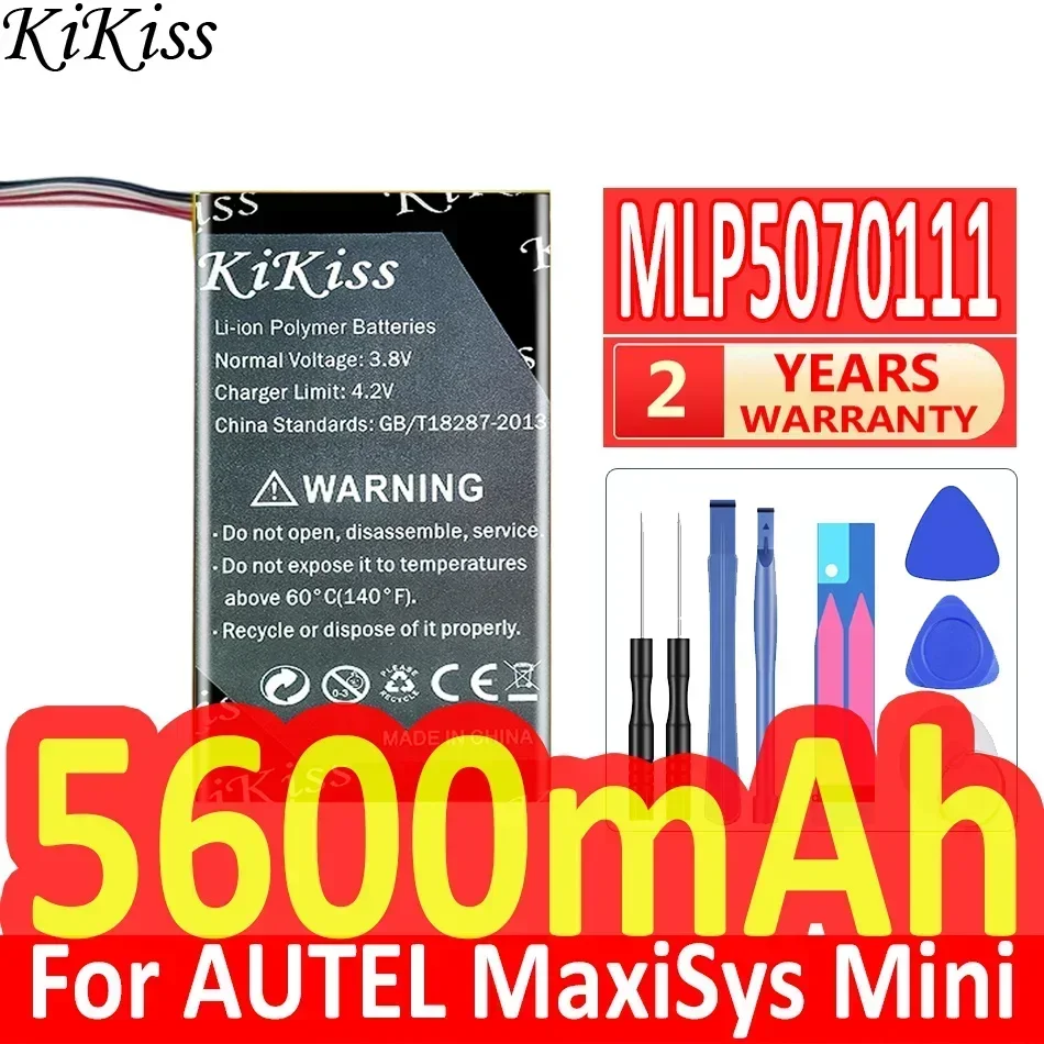 KiKiss Battery 5600mAh MLP5070111 (5 line) For AUTEL MaxiSys Mini MS905 MS906 MK808 MK808BT MK808TS Digital