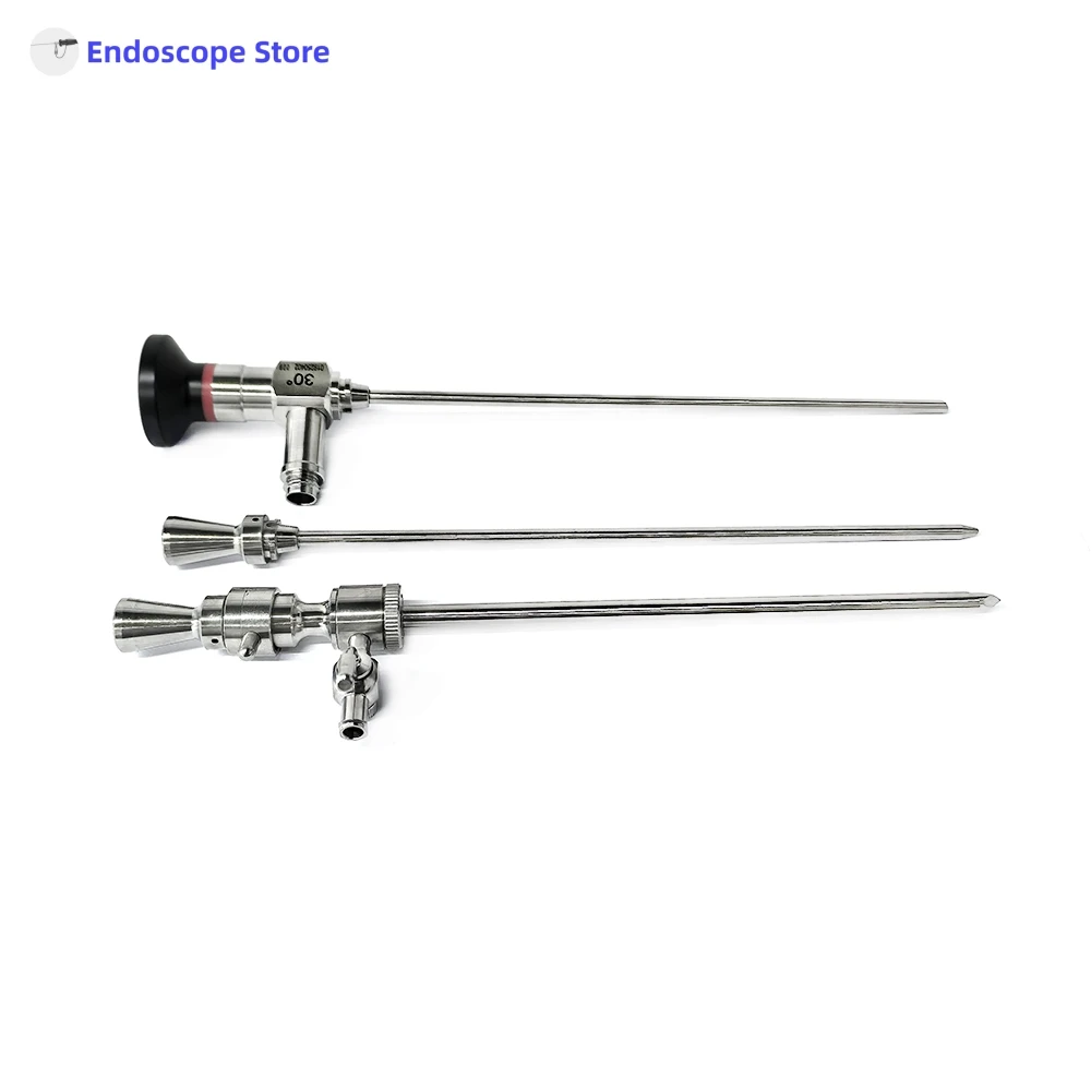 Medical UBE Rigid Arthroscope Arthroscopy Endoscope and Sheath Obturator Trocar Examination Surgery Veterinary 4mmx175mm 30° - Image 2